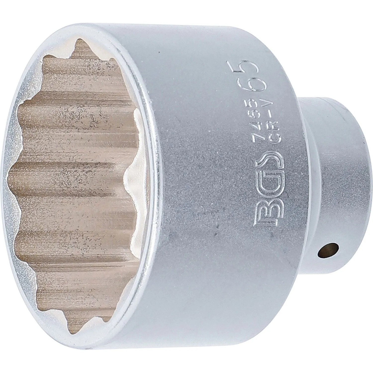 BGS Steckschlüssel Einsatz Zwölfkant Antrieb Innenvierkant 20 Mm  3 4 Zoll  SW 65 Mm 7465