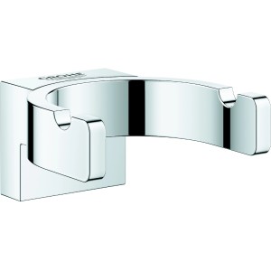 Grohe Selection Bademantelhaken, doppelt, Chrom, zur Wandmontage. Handtuchhalter für Bad.