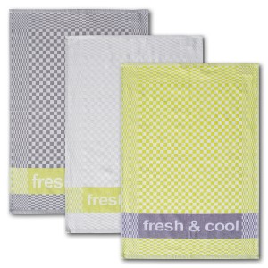 Dyckhoff Geschirrtuchset Fresh & Cool Grün 50 x 70 cm