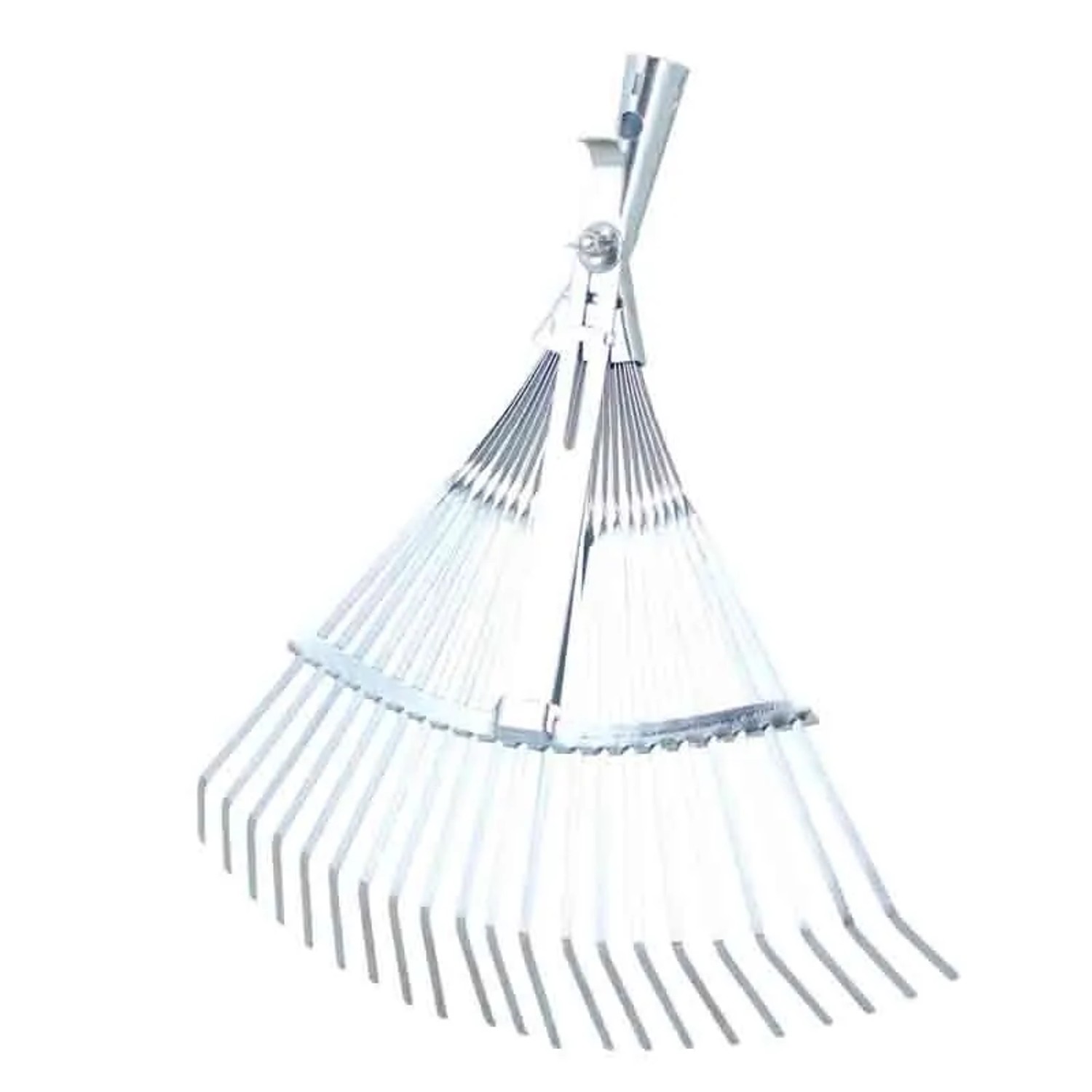 Galaflor Laubbesen aus Metall 21 Zinken Verstellbar 40 bis 50 cm