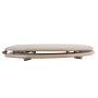 MSV WC-Sitz Cleo, MDF, beige, mit Edelstahlscharnieren, 45x37x5,6 cm.