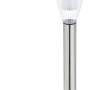 OBI LIGHTING LED-Solarspieß Doria 2er-Set aus Edelstahl, Solar-Deko für Garten und Terrasse.