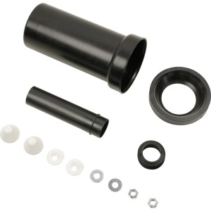 Sanitop-Wingenroth Anschlussgarnitur für Wand-WC, 11x25cm, mit Spülrohrverbinder, WC-Anschlussstutzen und Abdeckkappen.