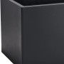Anthrazitfarbener Vivanno Pflanzkübel Maxi aus Fiberglas, 80x40x40 cm.