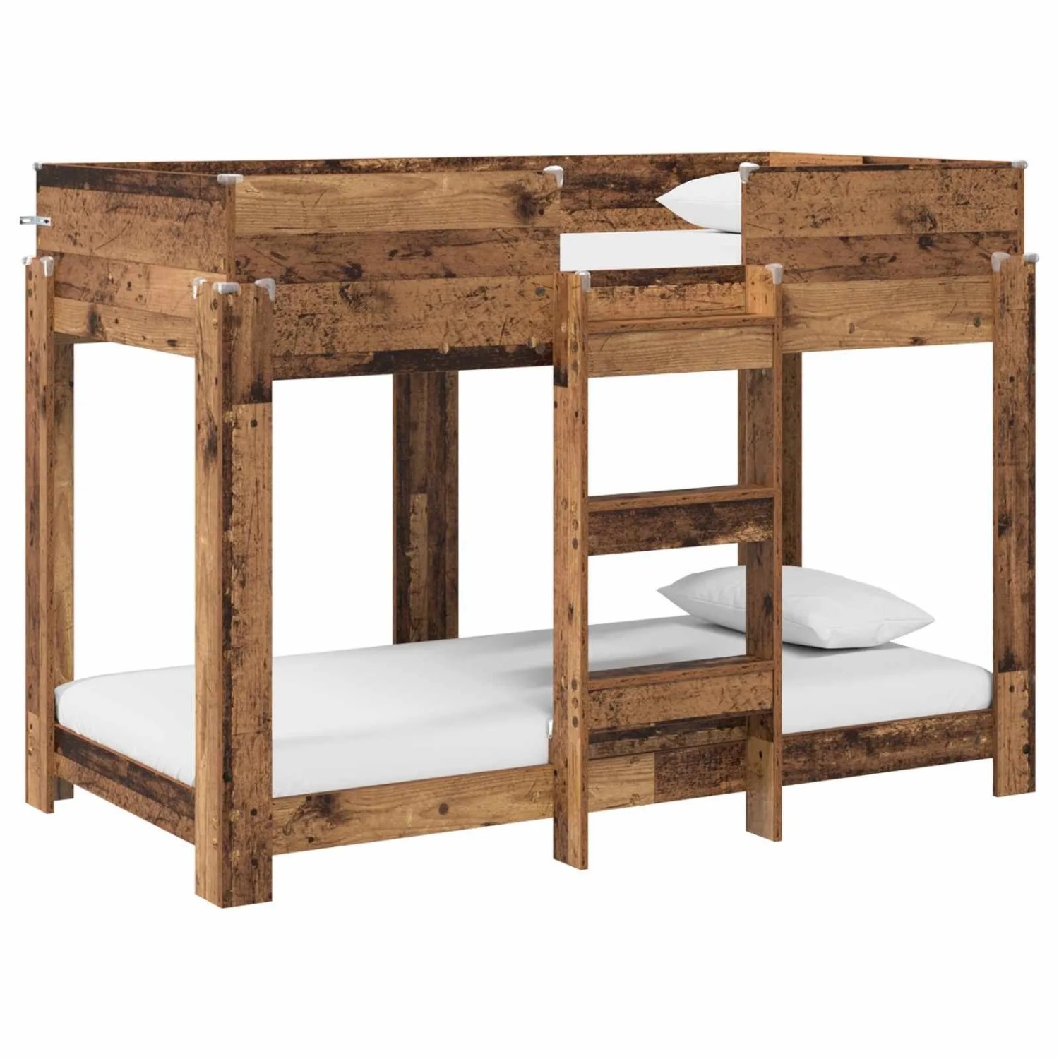 vidaXL Etagenbett für Kinder Altholz 90 x 160 cm Holzwerkstoff 3410553