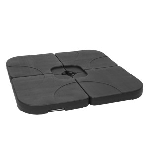 MCW Sonnenschirmständer F78, befüllbarer Schirmständer aus 4 Modulen für sicheren Halt von Ampel- und Marktschirmen.