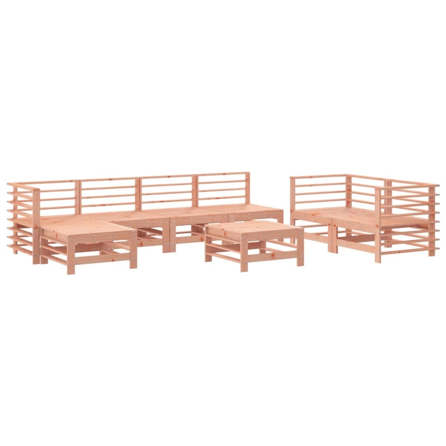 vidaXL 8-tlg Garten-Lounge-Set Massivholz Douglasie Modell 2 günstig online kaufen