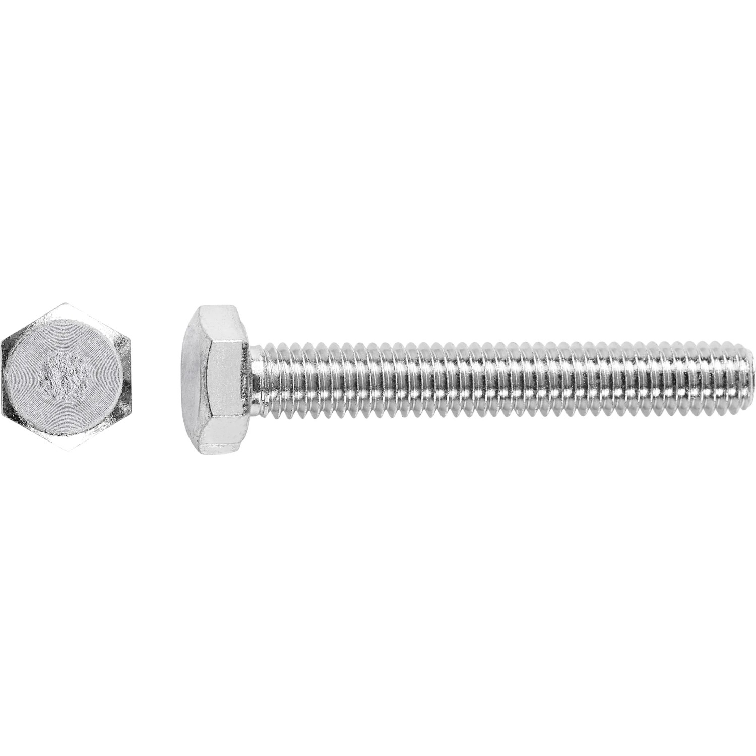 LUX-TOOLS Maschinenschrauben Sechskantkopf M10 x 50 mm Stahl 50 Stück