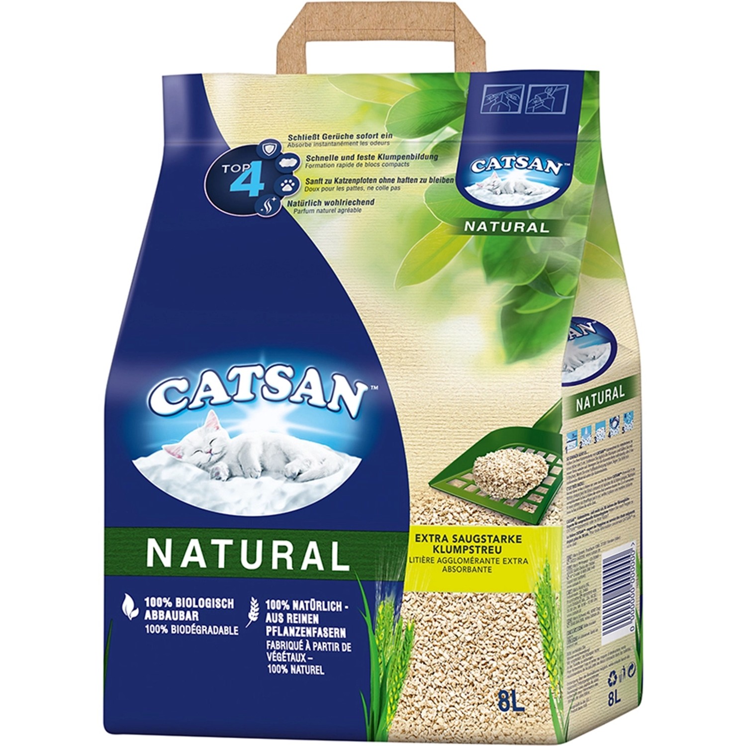 Catsan Katzenstreu Klumpstreu Natural 8 l