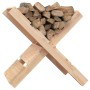 Kaminholzhalter aus Kiefernholz, gefüllt mit Brennholz. Zubehör für Kamin & Ofen.