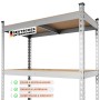 Detailansicht: KARAT Schwerlastregal Rhino, verzinkt, mit MDF-Böden. Ideal für Garage, Keller oder Werkstatt.