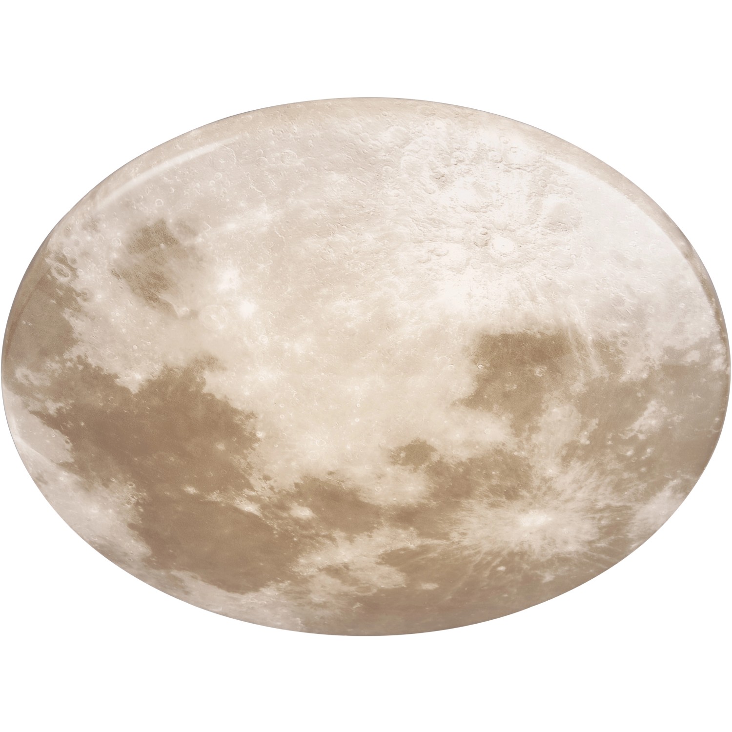Weiße Reality LED Deckenleuchte Moonika im Mond-Design für Bad und Wohnraum.