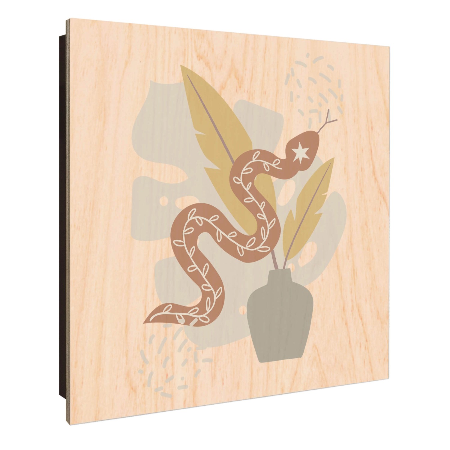 Banjado Großer Schlüsselkasten Holz 30x30cm Schwarz Scharnier Links 50 Hake günstig online kaufen