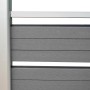 Anthrazitfarbenes WPC-Hohlkammerprofil (180 cm) für T & J Sichtschutzzaun Dalu-Serie.