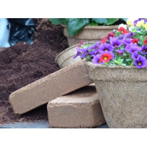 Proflora Kokosziegel - torffreie Blumenerde 192 l (24 Ziegel x 8 l)