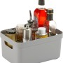Graue Sunware Sigma Home Aufbewahrungsbox 5 l mit Lebensmitteln gefüllt.