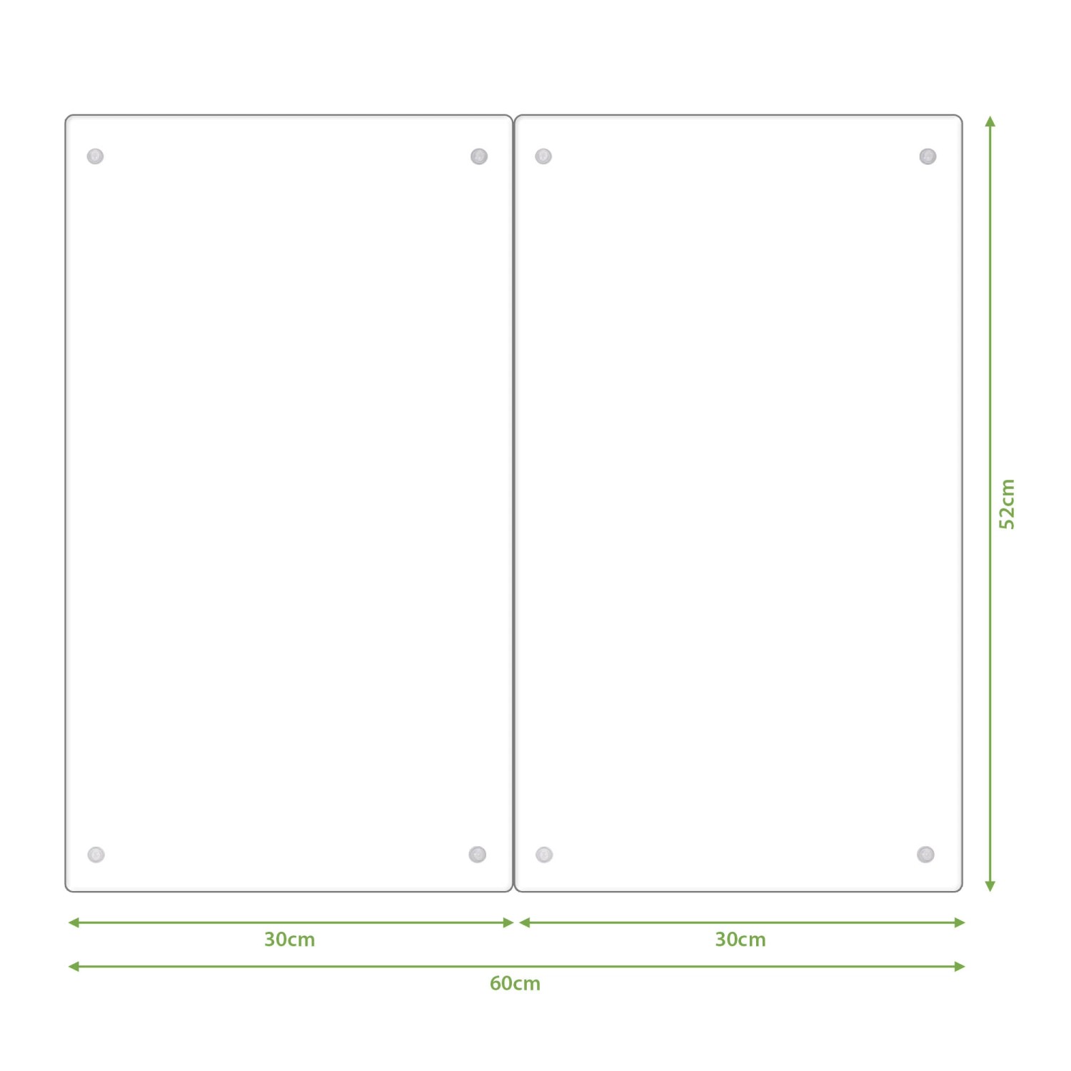 Banjado 2-teilige Herdabdeckplatte aus Glas, je 30x52cm, mit Herbst Vogel Motiv.