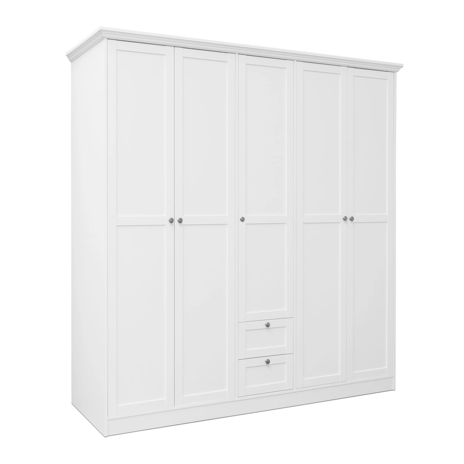 Homestyle4u Kleiderschrank Weiß Schlafzimmerschrank 200cm günstig online kaufen