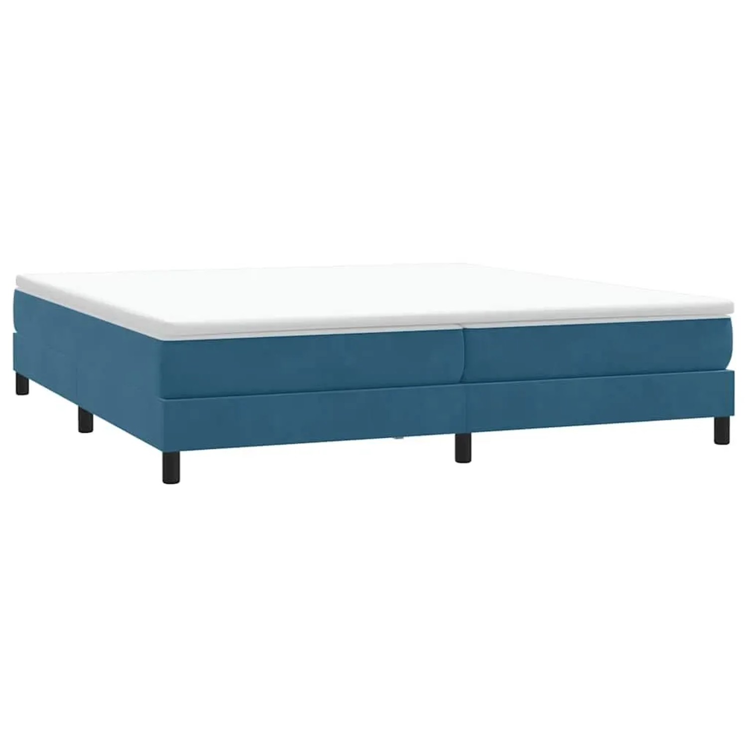 vidaXL Boxspringbett ohne Matratze Dunkelblau 200x220 cm Samt 3315895 günstig online kaufen