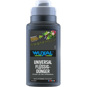 Flasche Wuxal Universaldünger 250ml für Garten, Topf und Balkonpflanzen.