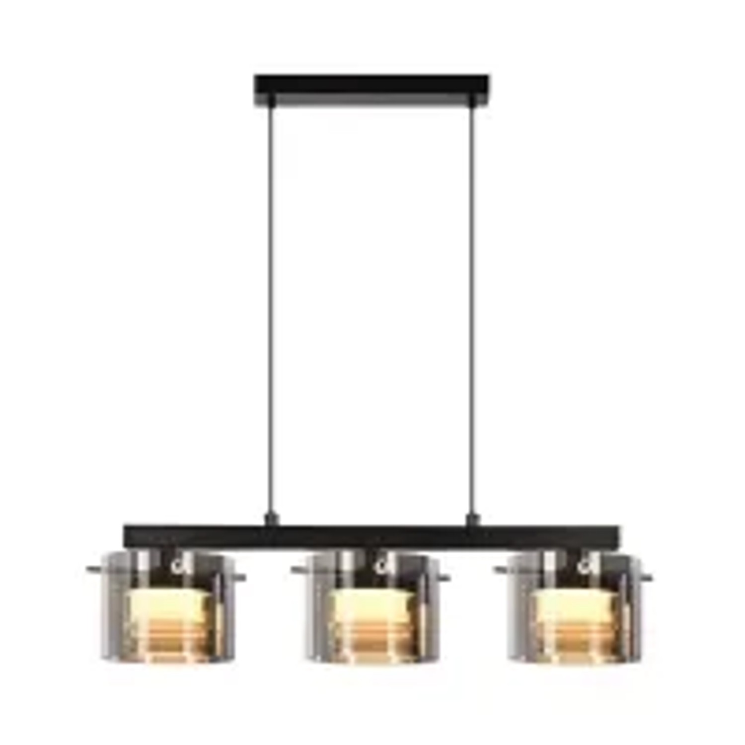 NETTLIFE LED Pendelleuchte aus  L157cm Schwarz 24W