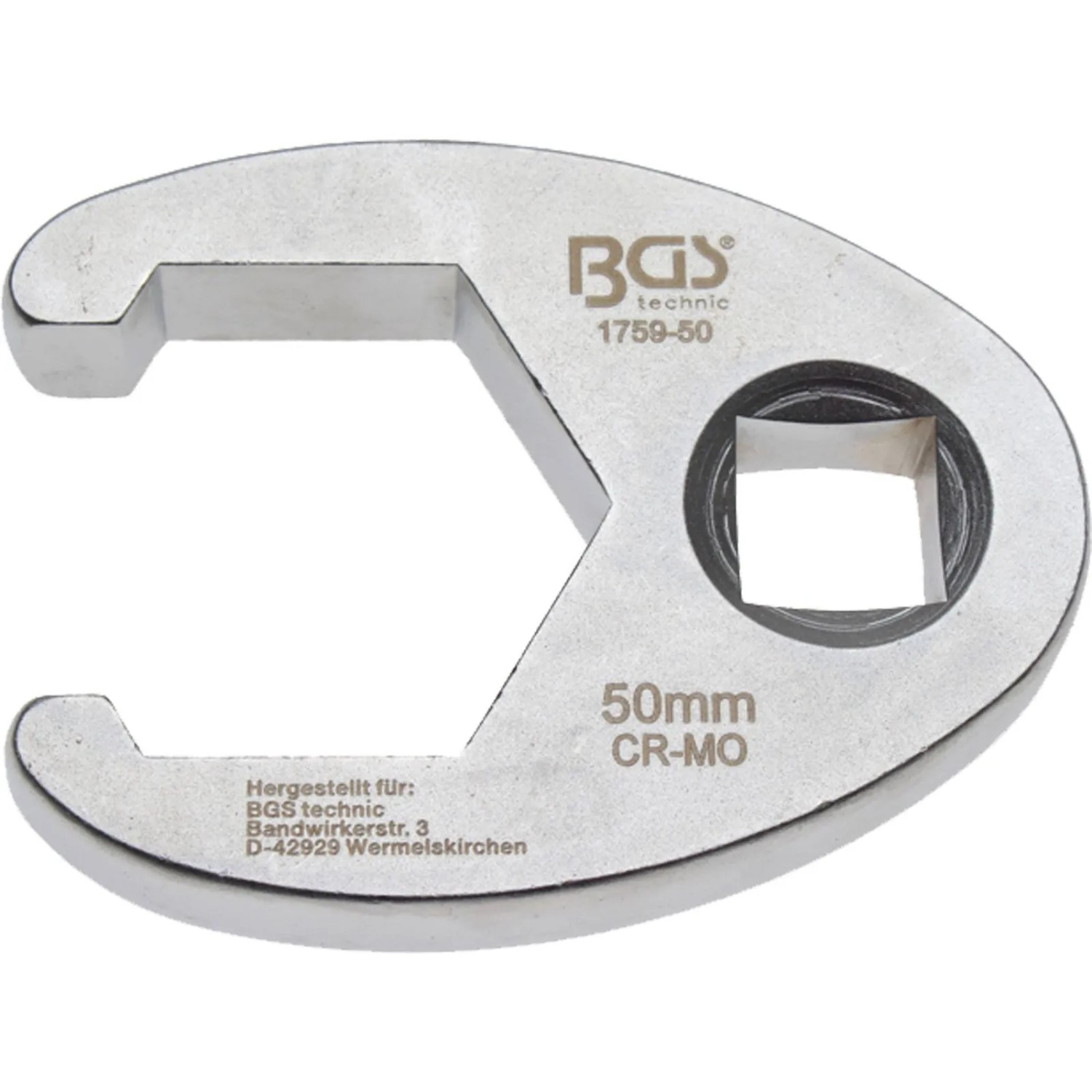 BGS Hahnenfußschlüssel Antrieb Innenvierkant 20 Mm  3 4 Zoll  SW 50 Mm 1759 50