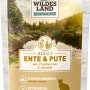 Wildes Land Katzen-Nassfutter Ente & Pute, 100g Packung. Getreidefrei, mit Distelöl.