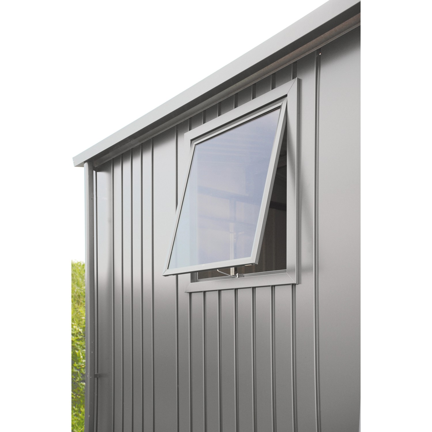 Biohort Seitenwandelement mit Fenster 188 x 81,5 x 2,5 cm Silber-Metallic günstig online kaufen