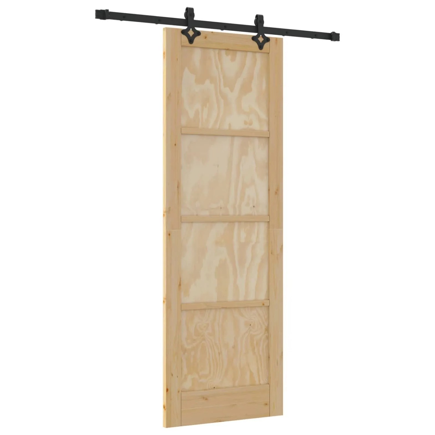 vidaXL Schiebetür ORKDAL Natur 73,5 x 211 cm Massives Kiefernholz 3445540