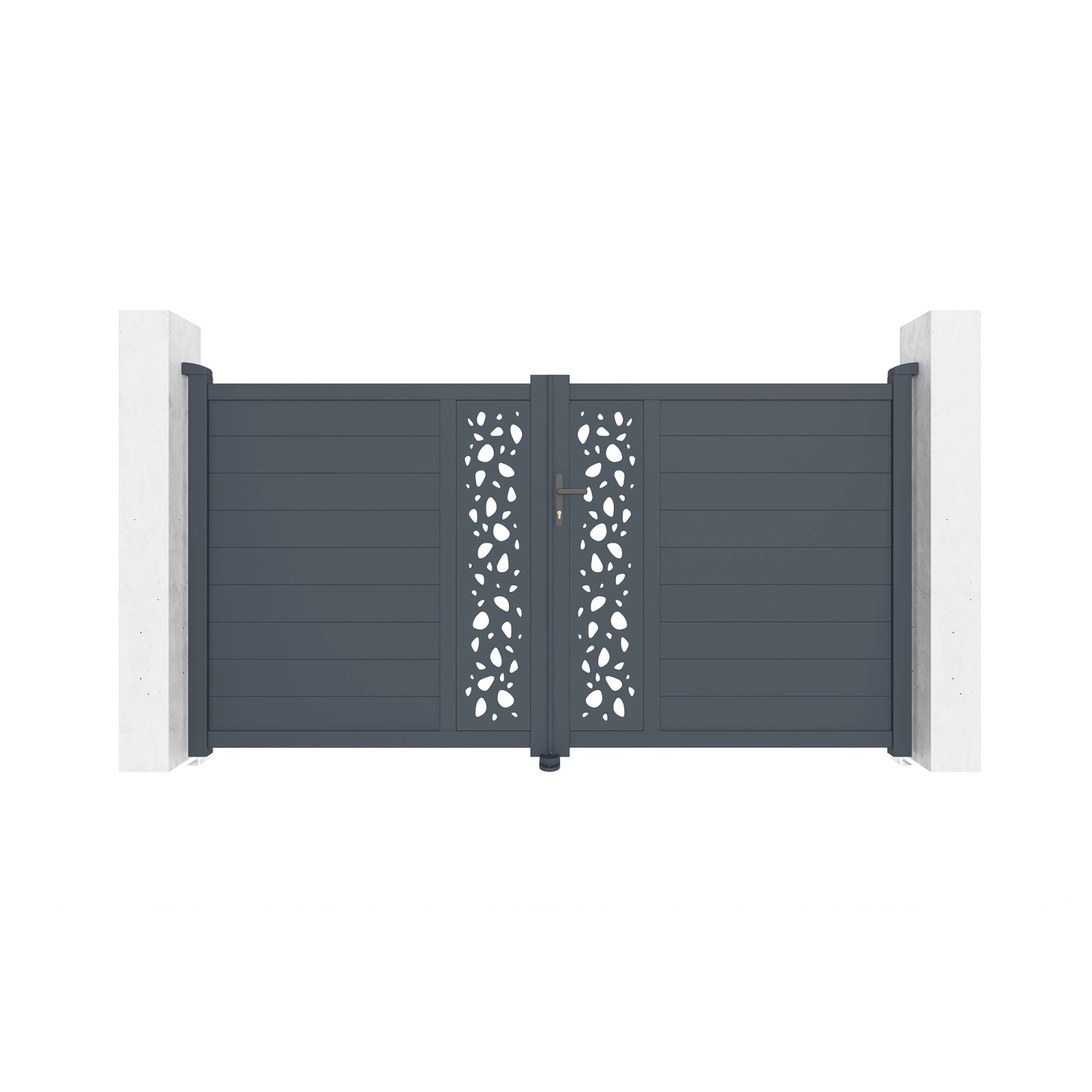 Casanoov Doppelflügeltor Aus Aluminium 3M Sunny H 160Cm Grau günstig online kaufen