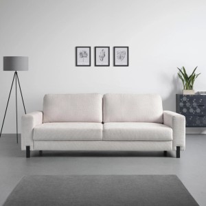 Mömax 3-Sitzer-Sofa Piega Silberfarben