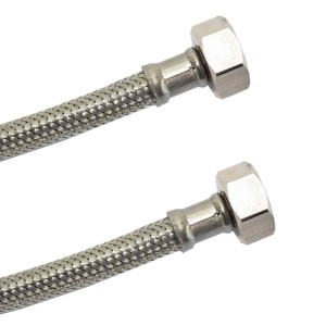 Klasebo Panzerschlauch 1/2 Zoll Edelstahl Flexschlauch DVGW