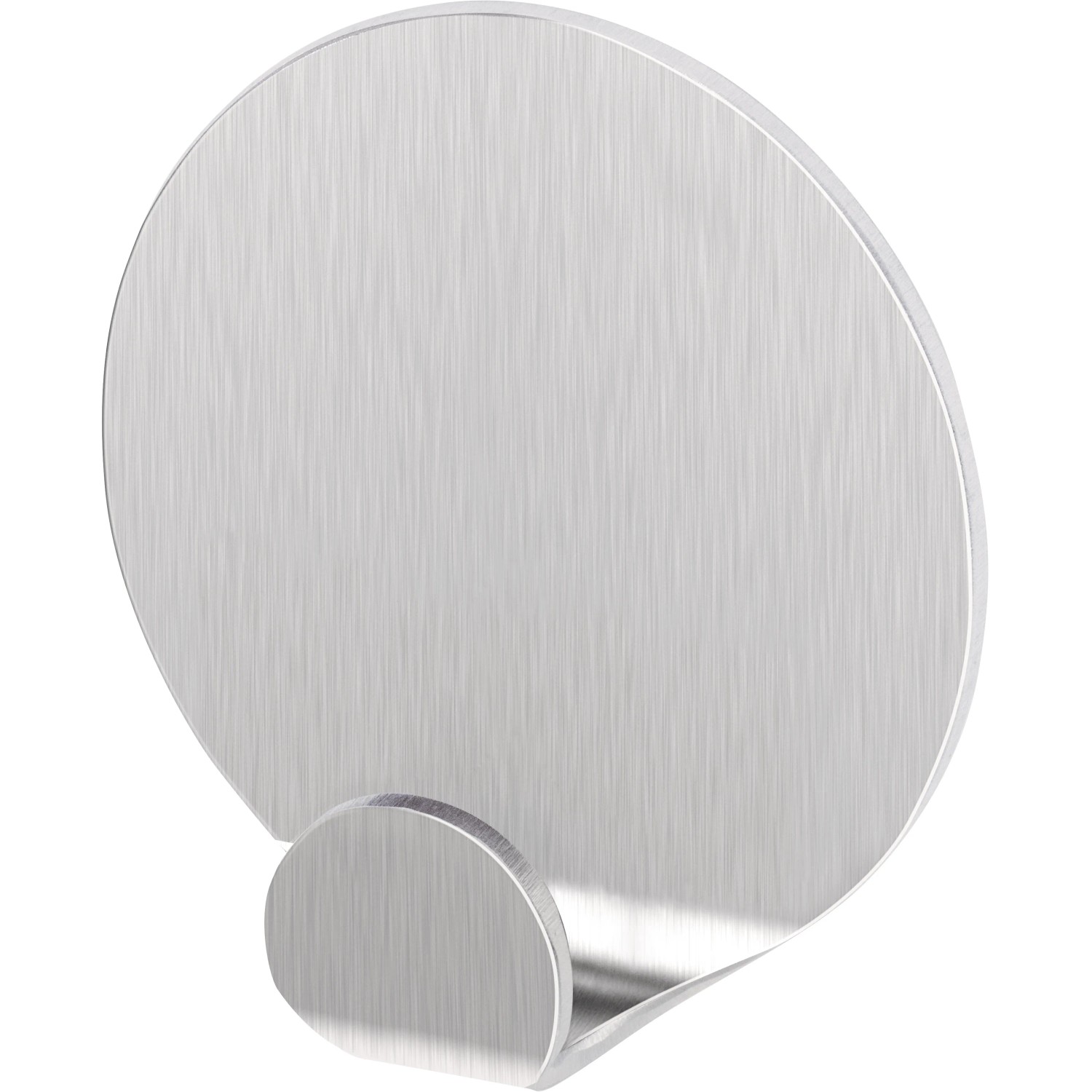 Tesa Selbstklebehaken, Edelstahl, rund, 2er-Set. Klebehaken für Küche & Bad ohne Bohren.