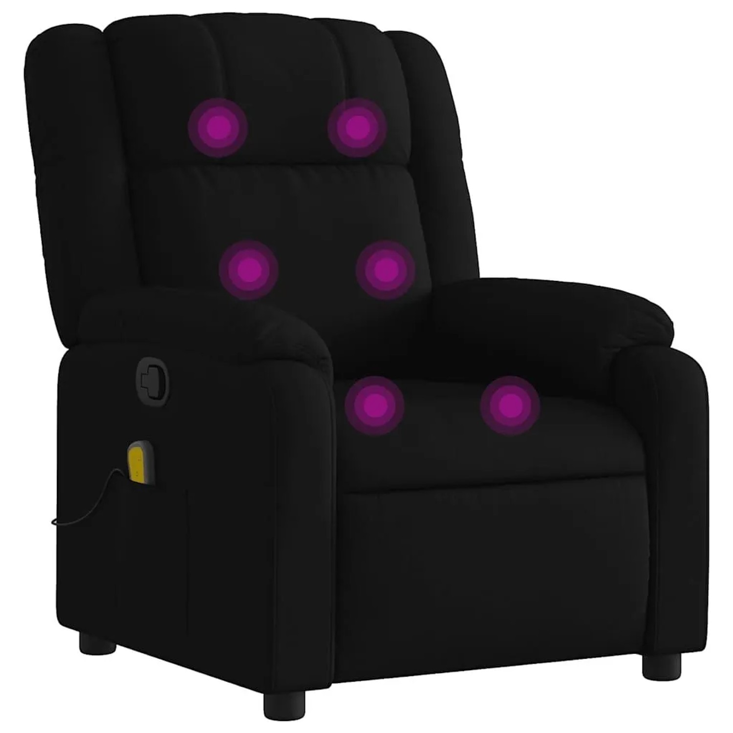 vidaXL Massage-Relaxsessel Schwarzer Stoff 3205754 günstig online kaufen