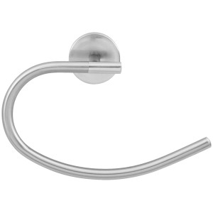 Fackelmann Handtuchring Fusion, offener Chrom Handtuchhalter zur Wandmontage.