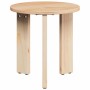 vidaXL Couchtisch, 3er Set, Natur, Kiefer Massivholz, 47,5x47,5x27 cm