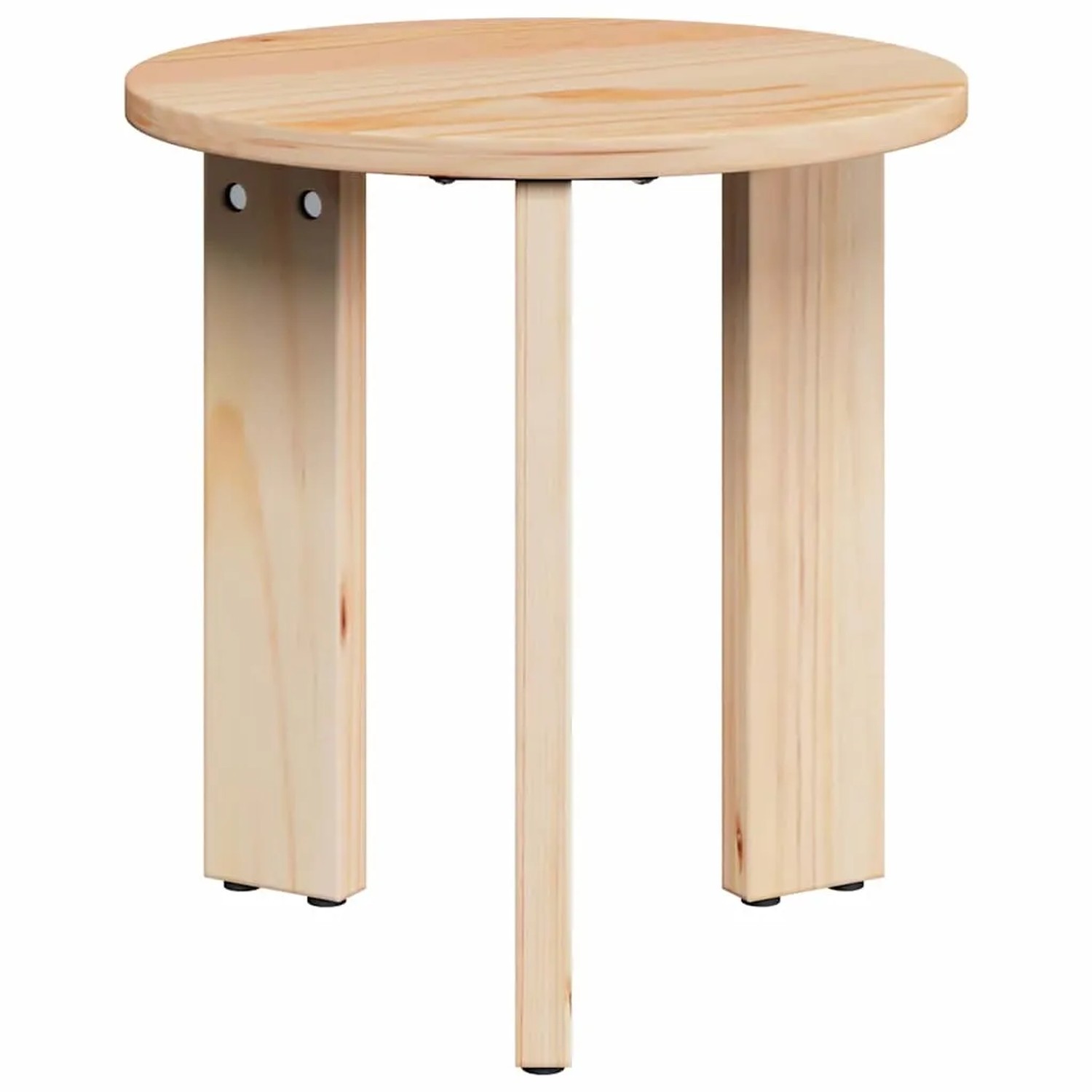 vidaXL Couchtisch, 3er Set, Natur, Kiefer Massivholz, 47,5x47,5x27 cm