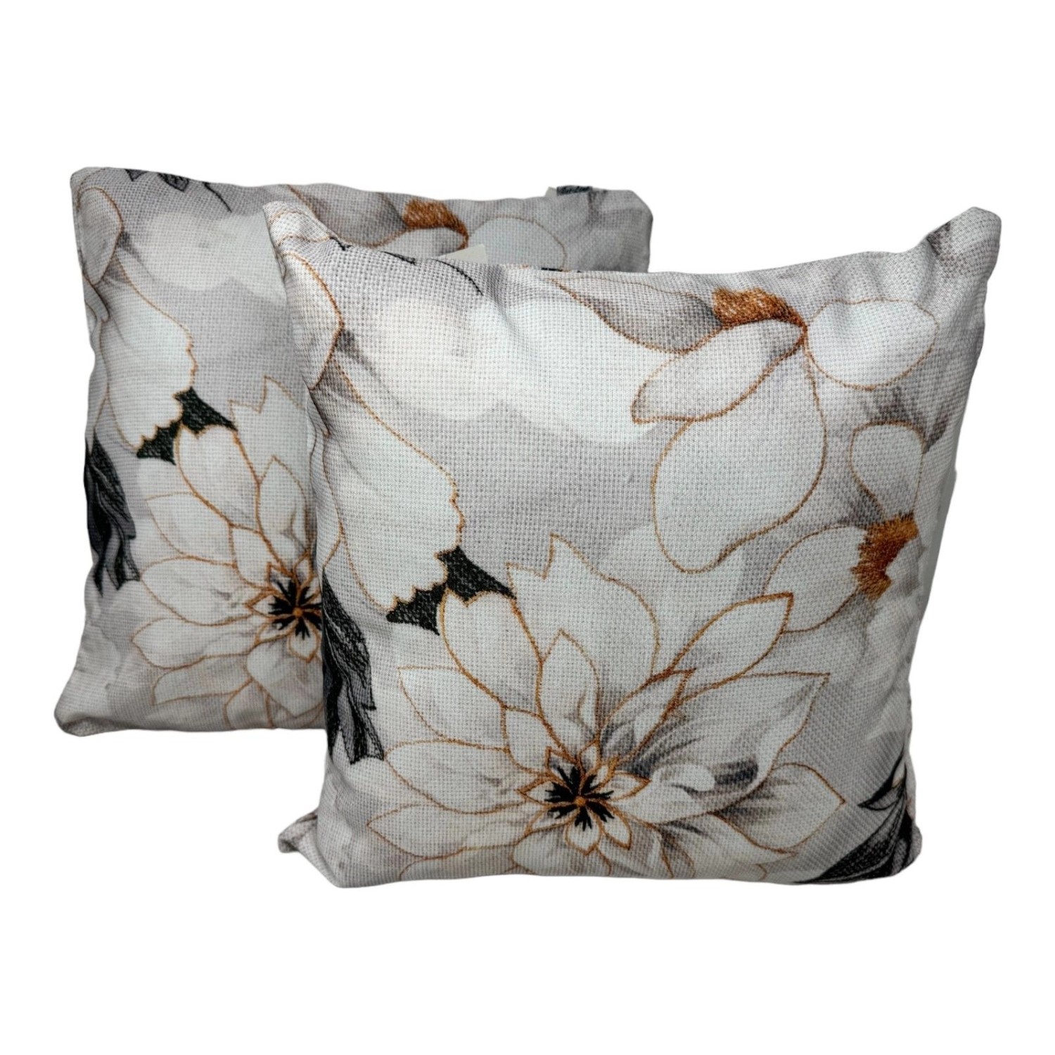Jet-Line Outdoor Dekokissen 2er Set Pfingstrose Creme/Bunt 40 x 40 cm günstig online kaufen