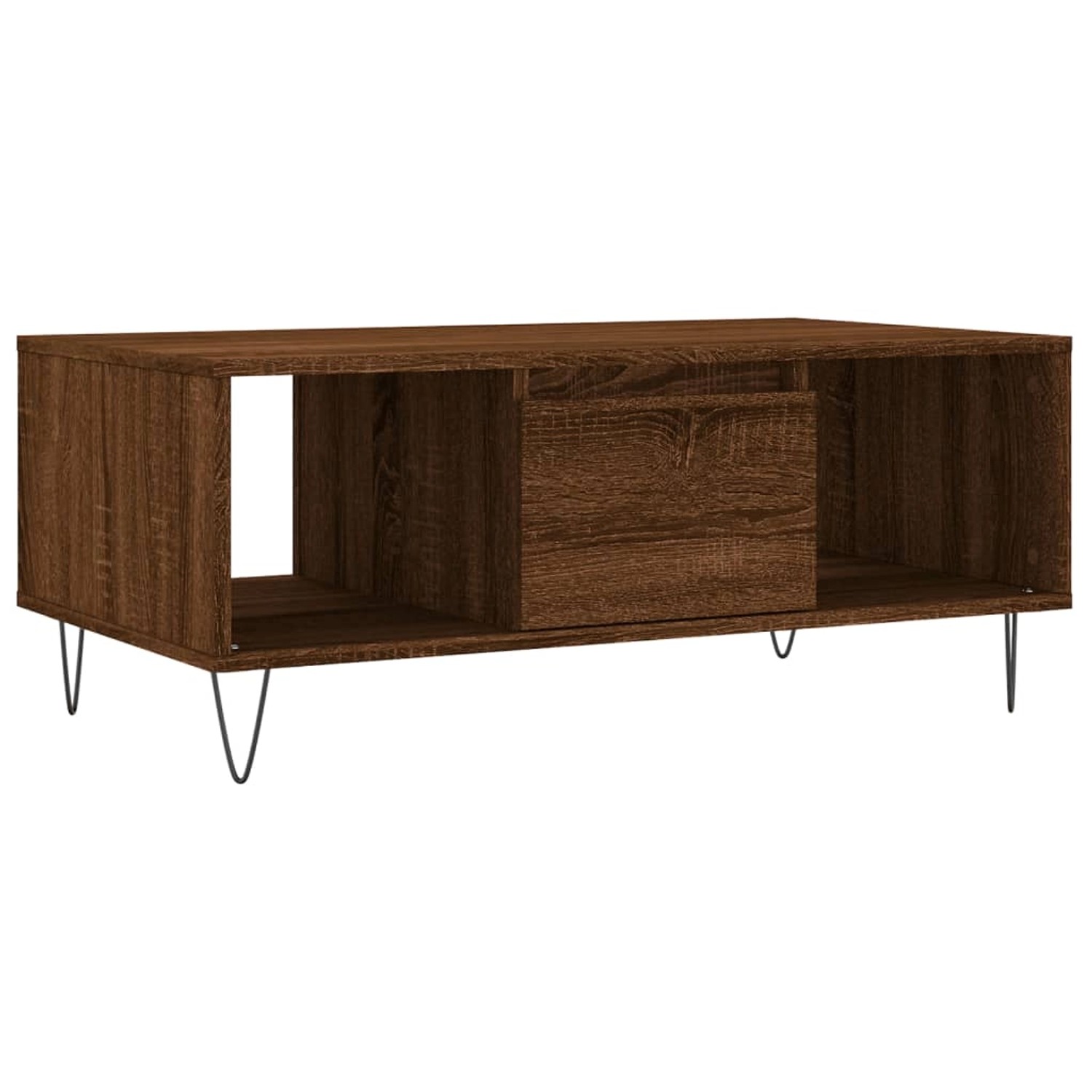 vidaXL Couchtisch Braun Eichen-Optik 90x50x36,5 cm Holzwerkstoff Modell 5 günstig online kaufen