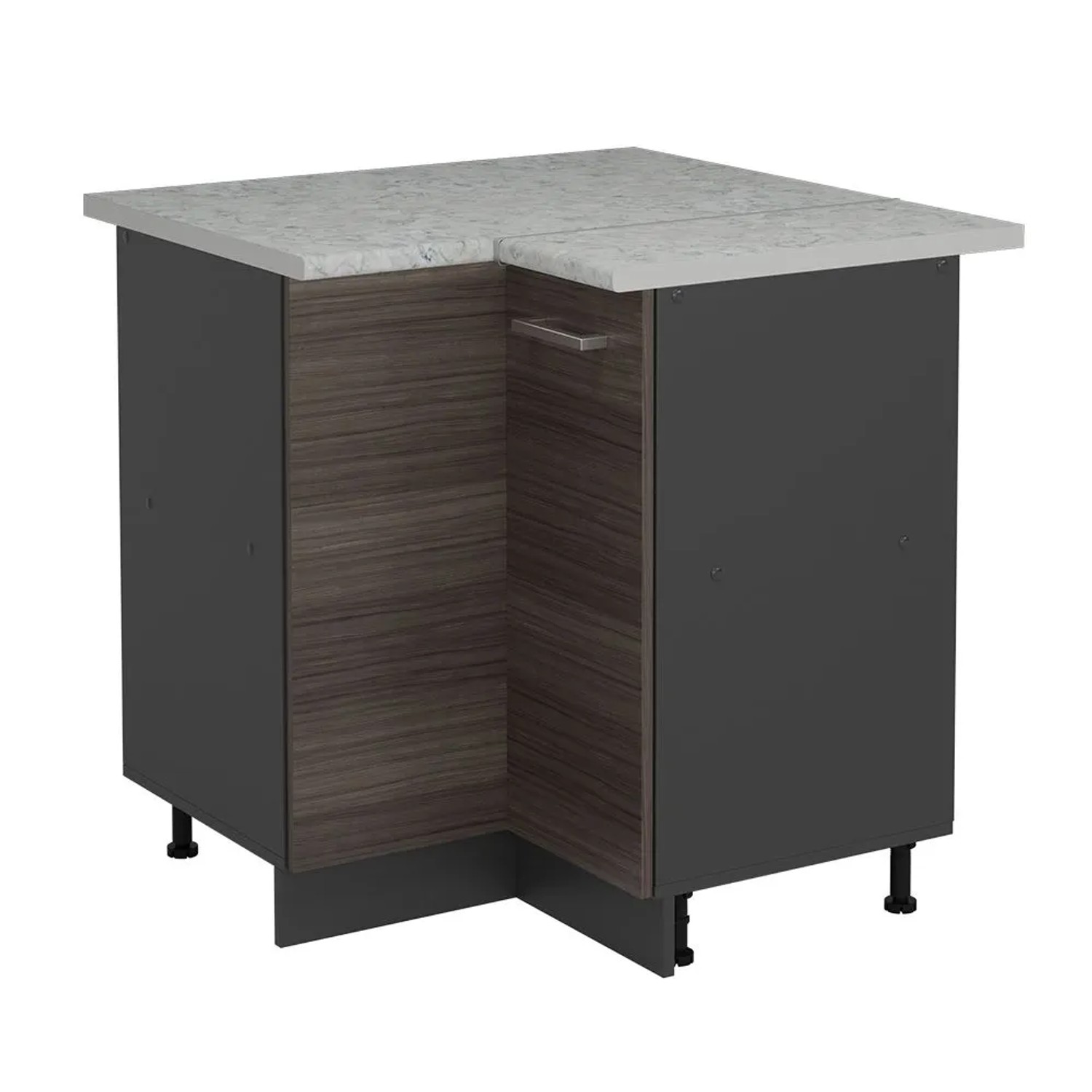 Vicco Eckunterschrank R-Line EdelGrau 76 x 82 AP Marmor Art Nr 53368