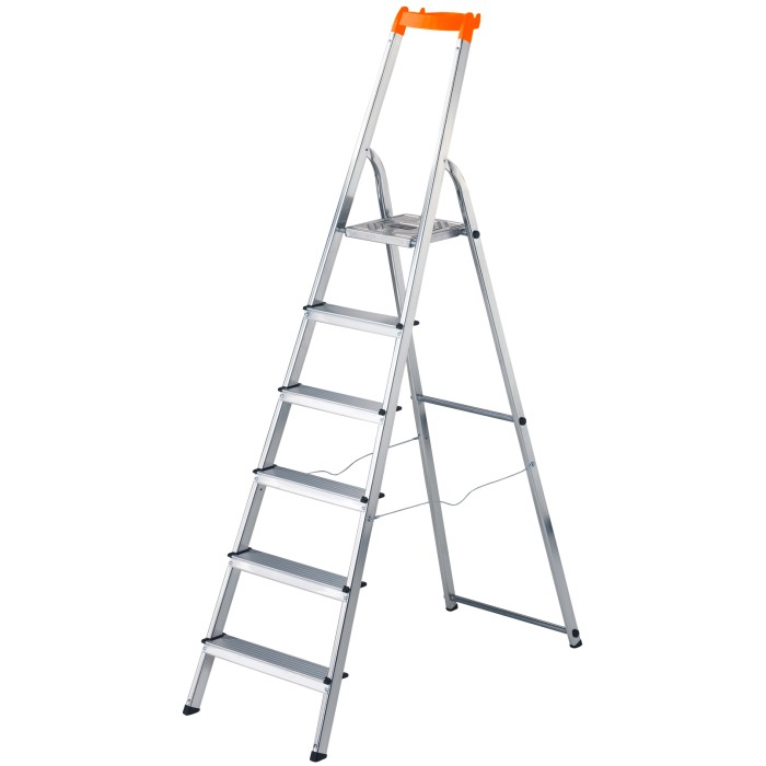 Hailo L60 Sicherheits-Tritthocker Aus Alu – 6 Stufen, Rutschfeste Plattform, Bis 150 Kg! Mit Werkzeugablage.