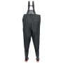 Schwarze vidaXL Wathose mit Stiefeln, Größe 40, für Angler und Landwirte.