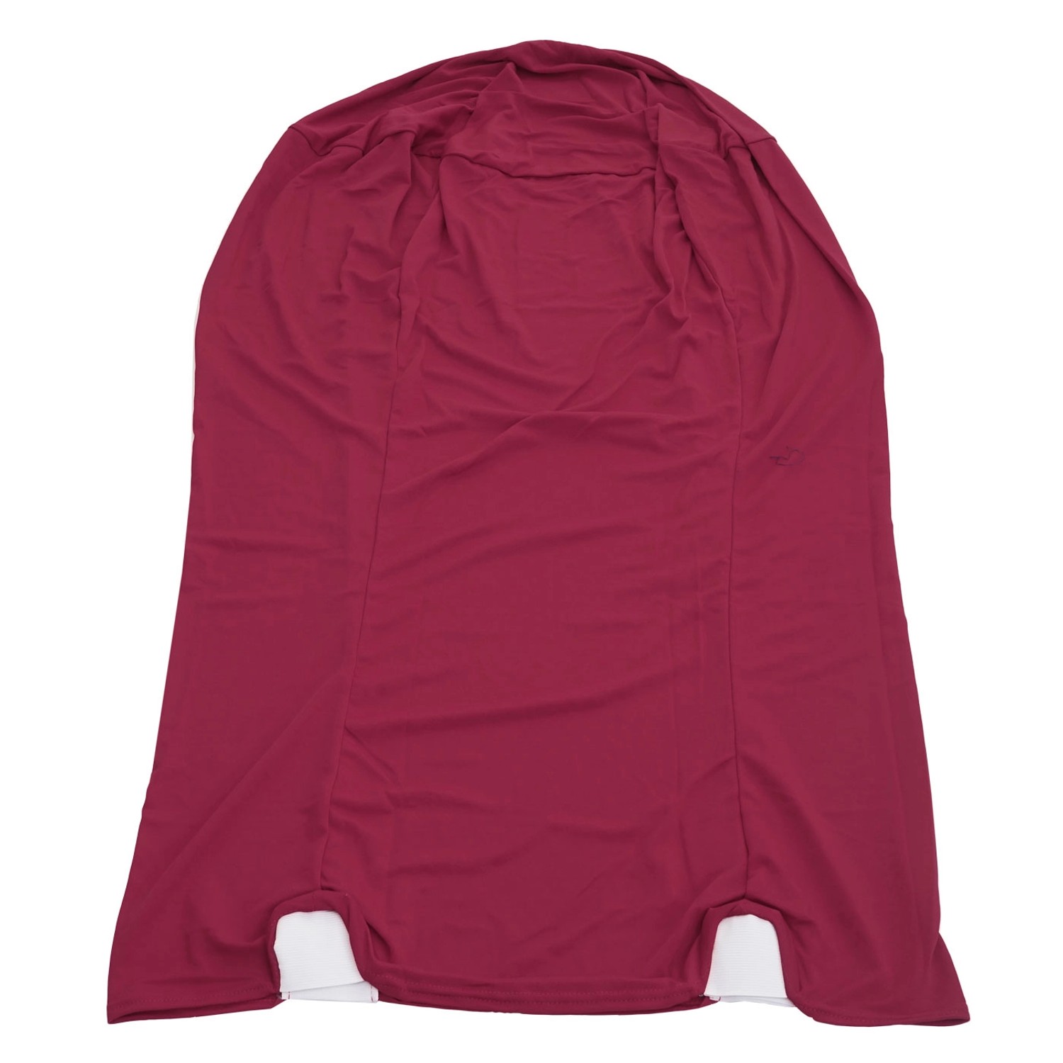 Bordeaux-rote Husse für MCW Stehtisch J30, 2-teilig. Textilbezug für Stehtische.