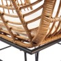 Kobolo Esszimmerstuhl Stuhl Gartensessel Gartenstuhl Retro Look mit Kissen_4