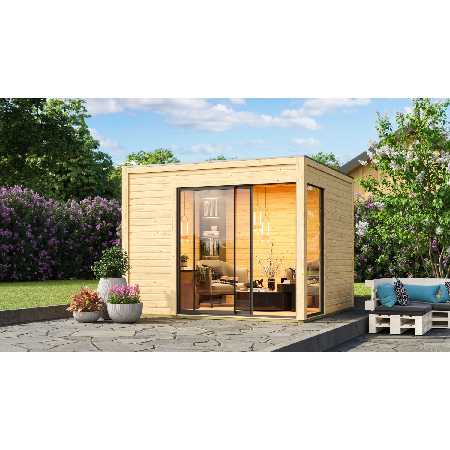 Karibu Gartenhaus Kubus 1 günstig online kaufen