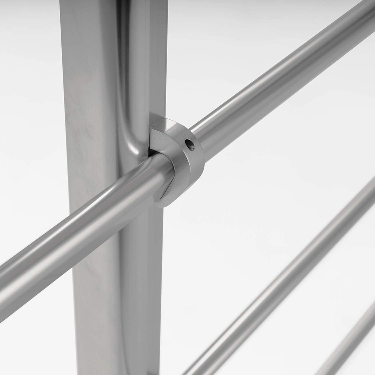 Dolle Geländerset Aluminium Tropfenform für Seitenmontage 150 cm
