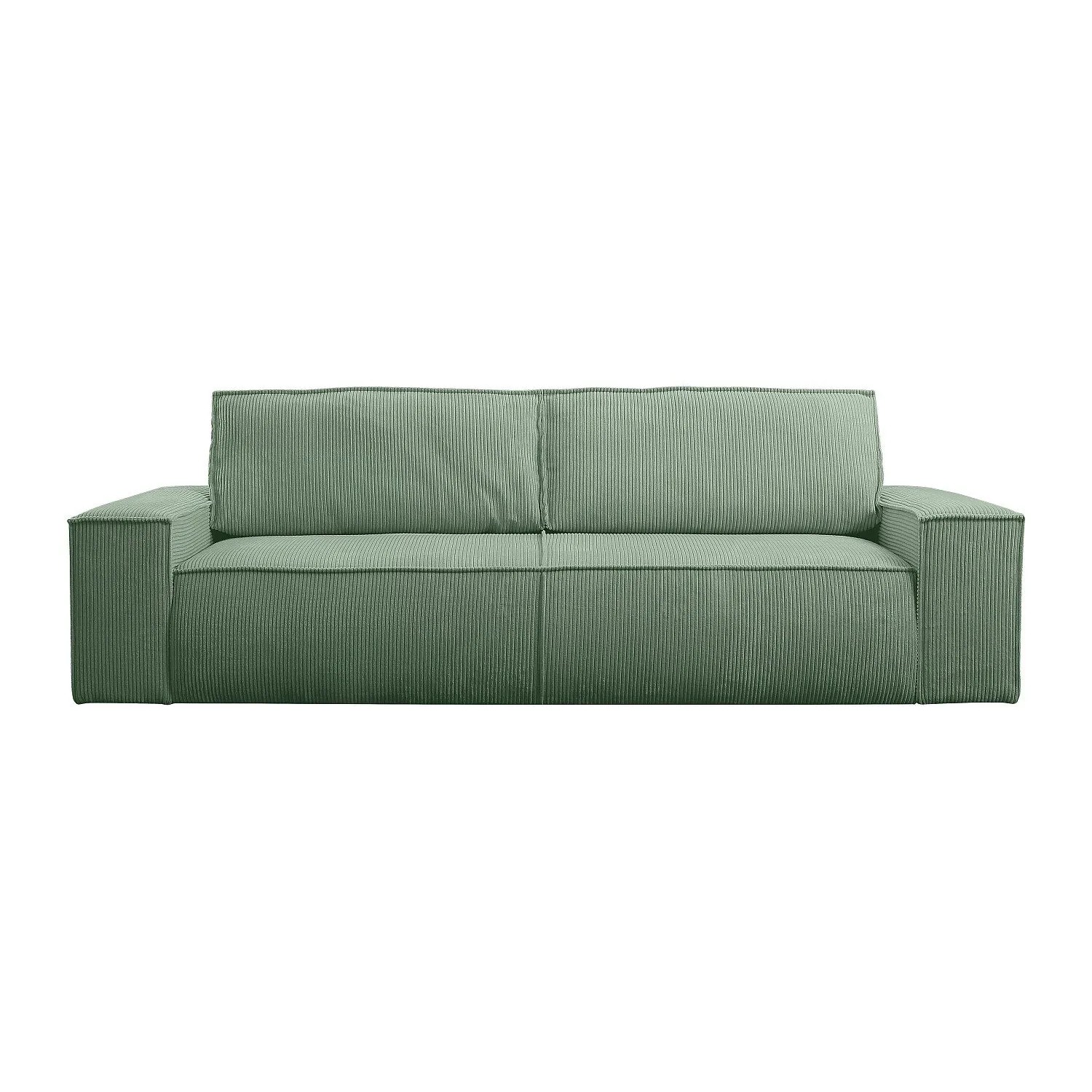 Vente-unique Schlafsofa Amelia Mandelgrün 257 cm