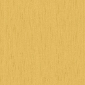 Einfarbige, gelbe Vliestapete in Senfgelb. Textiltapete schlicht für Wohn- und Esszimmer.