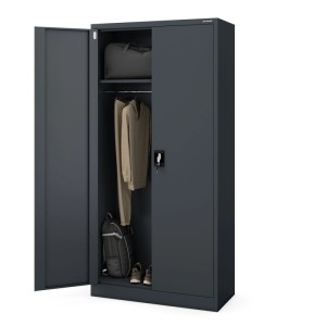 Jan Nowak Mehrzweckschrank Dawid 185 x 90 x 45 cm Anthrazit