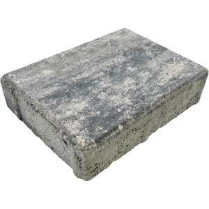 Diephaus Pflasterstein Ringo, weiß-schwarz, 20x15x5 cm. Pflasterstein für Garten und Hof.